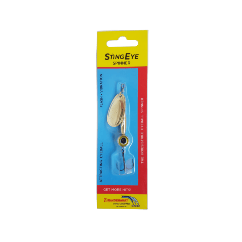 Load image into Gallery viewer, THUNDERMIST SPINNERS 1 / Gold Thundermist Stingeye Spinner

