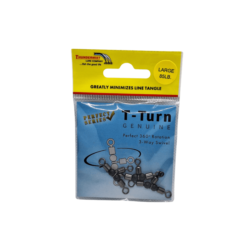 Load image into Gallery viewer, THUNDERMIST TERMINAL TACKLE Large Thundermist T-Turn 3-Way Swivel
