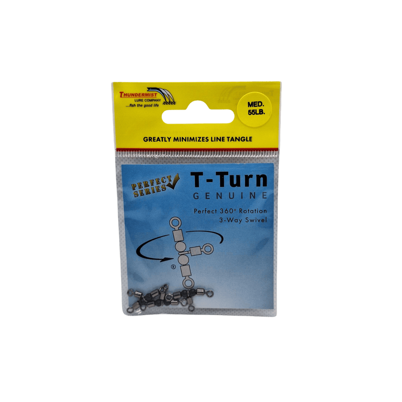 Load image into Gallery viewer, THUNDERMIST TERMINAL TACKLE Medium Thundermist T-Turn 3-Way Swivel
