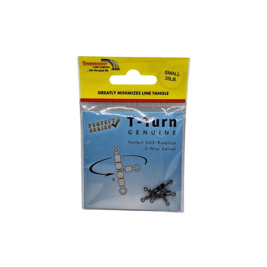 THUNDERMIST TERMINAL TACKLE Small Thundermist T-Turn 3-Way Swivel