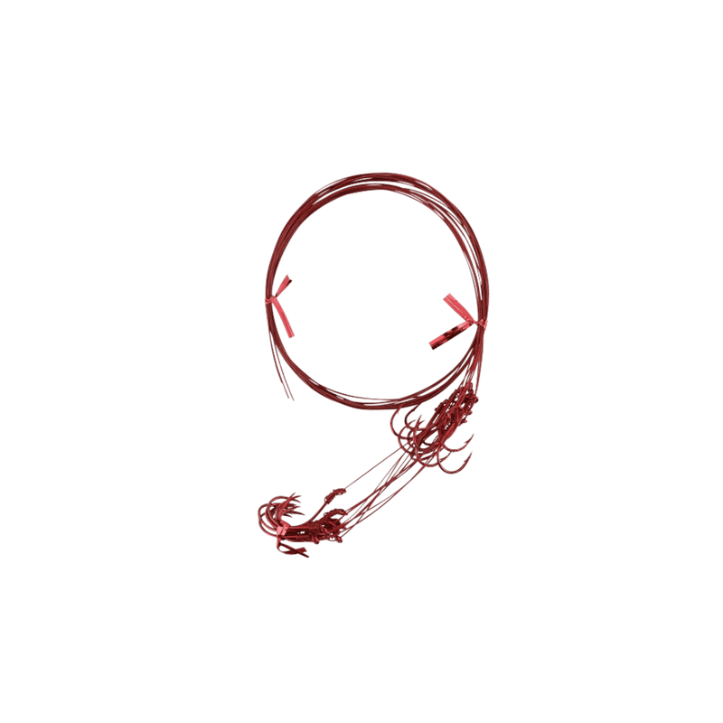 Load image into Gallery viewer, TORPEDO DIVER TERMINAL TACKLE Torpedo Bloody Red Wire Snells 24"
