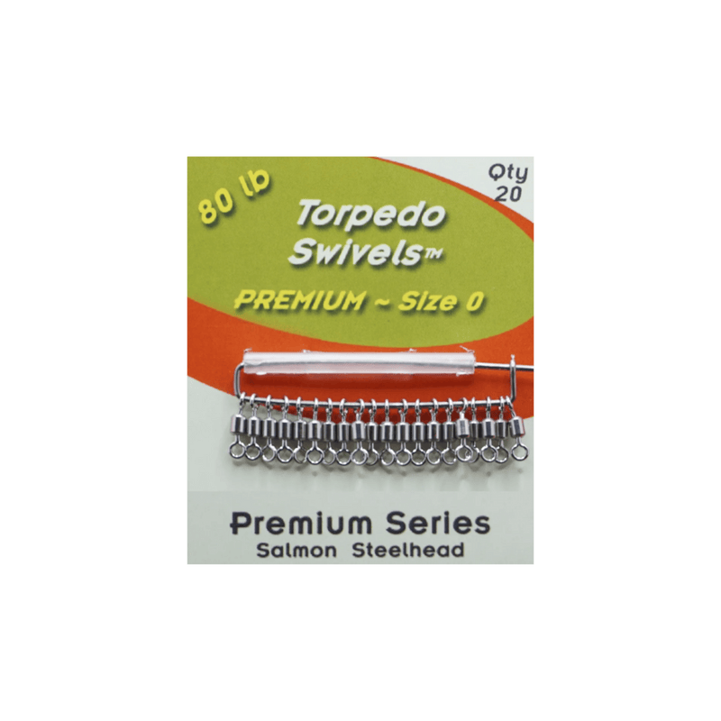 Load image into Gallery viewer, TORPEDO DIVER TERMINAL TACKLE Torpedo Premium Swivels, size 0
