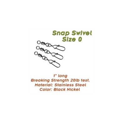 TORPEDO DIVER TERMINAL TACKLE Torpedo Snap Swivel 