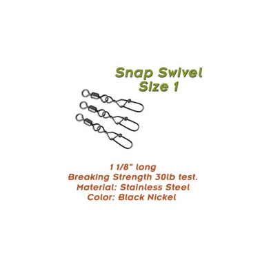 TORPEDO DIVER TERMINAL TACKLE Torpedo Snap Swivels 