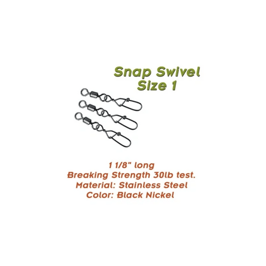 TORPEDO DIVER TERMINAL TACKLE Torpedo Snap Swivels 