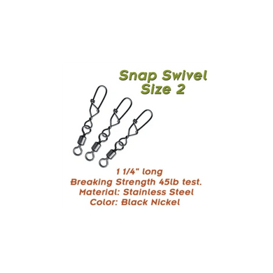 TORPEDO DIVER TERMINAL TACKLE Torpedo Snap Swivels 