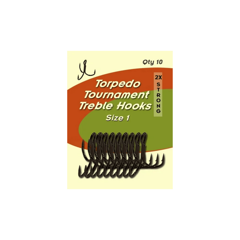 Load image into Gallery viewer, TORPEDO DIVER TREBLE HOOKS Torpedo Tournament Treble Hook #1
