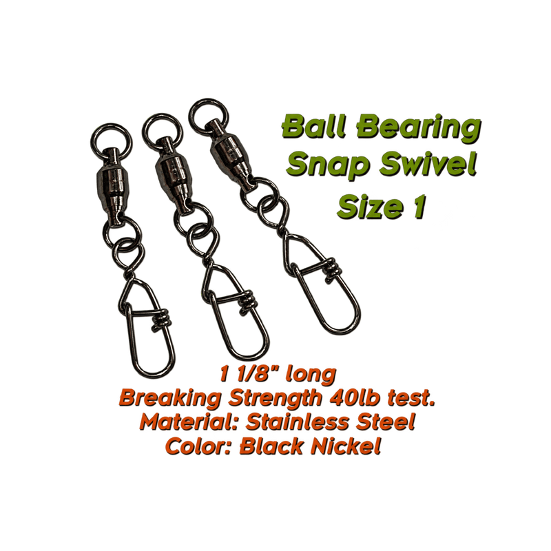 Load image into Gallery viewer, TORPEDO TERMINAL TACKLE 1 Torpedo Ball Bearing Snap Swivels
