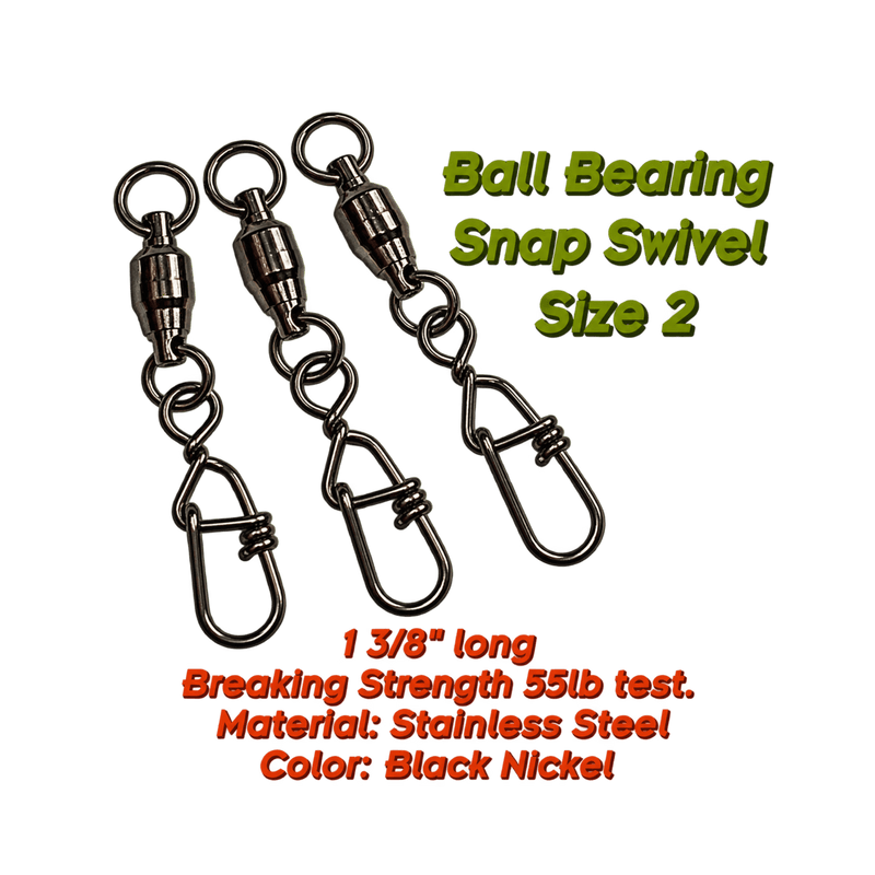 Load image into Gallery viewer, TORPEDO TERMINAL TACKLE 2 Torpedo Ball Bearing Snap Swivels
