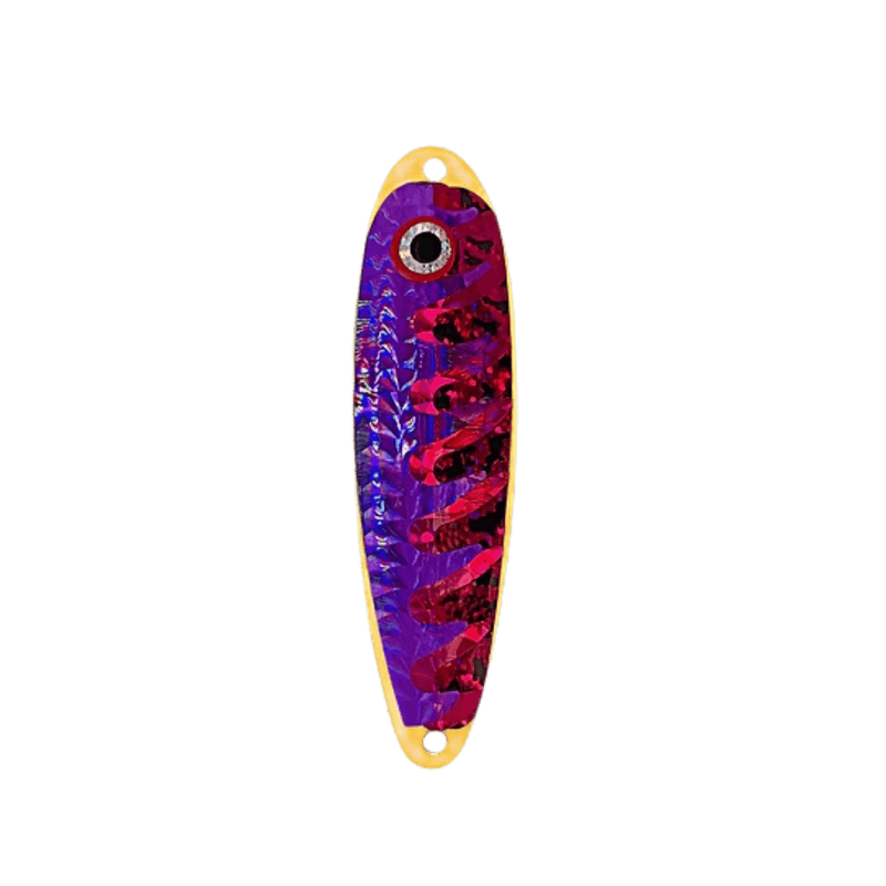 Load image into Gallery viewer, TRIPLE THREAT TROLLING SPOONS Banana Dr. Death Triple Threat Standard Spoon 4"
