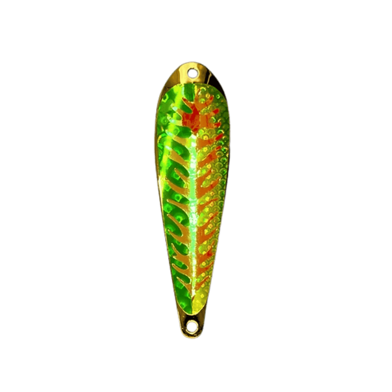 Load image into Gallery viewer, TRIPLE THREAT TROLLING SPOONS Dragon Fire Triple Threat Standard Spoon 4"

