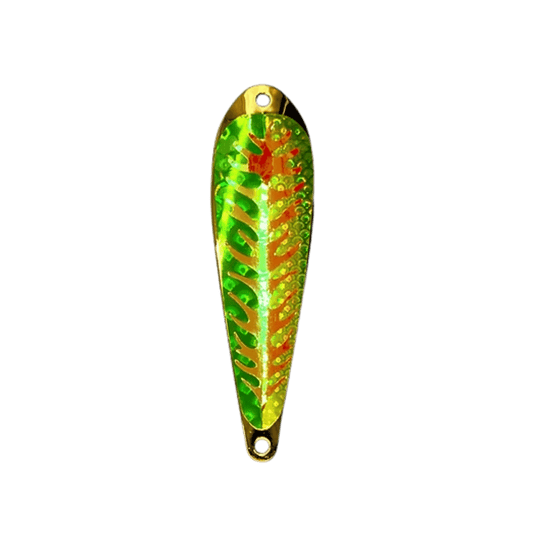 TRIPLE THREAT TROLLING SPOONS Dragon Fire Triple Threat Standard Spoon 4"