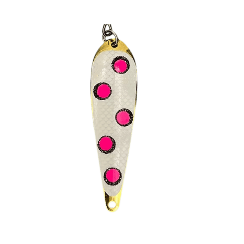 Load image into Gallery viewer, TRIPLE THREAT TROLLING SPOONS Joe's Pink Eye Triple Threat Magnum Spoon
