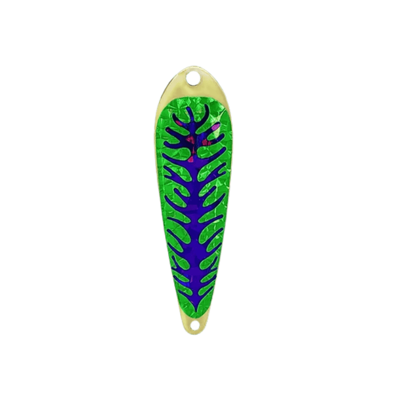 Load image into Gallery viewer, TRIPLE THREAT TROLLING SPOONS Peacock Triple Threat Standard Spoon 4"
