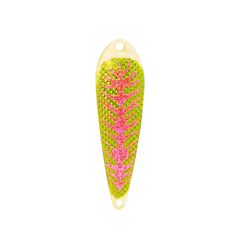 Load image into Gallery viewer, TRIPLE THREAT TROLLING SPOONS Tequila Sunrise Triple Threat Standard Spoon 4"
