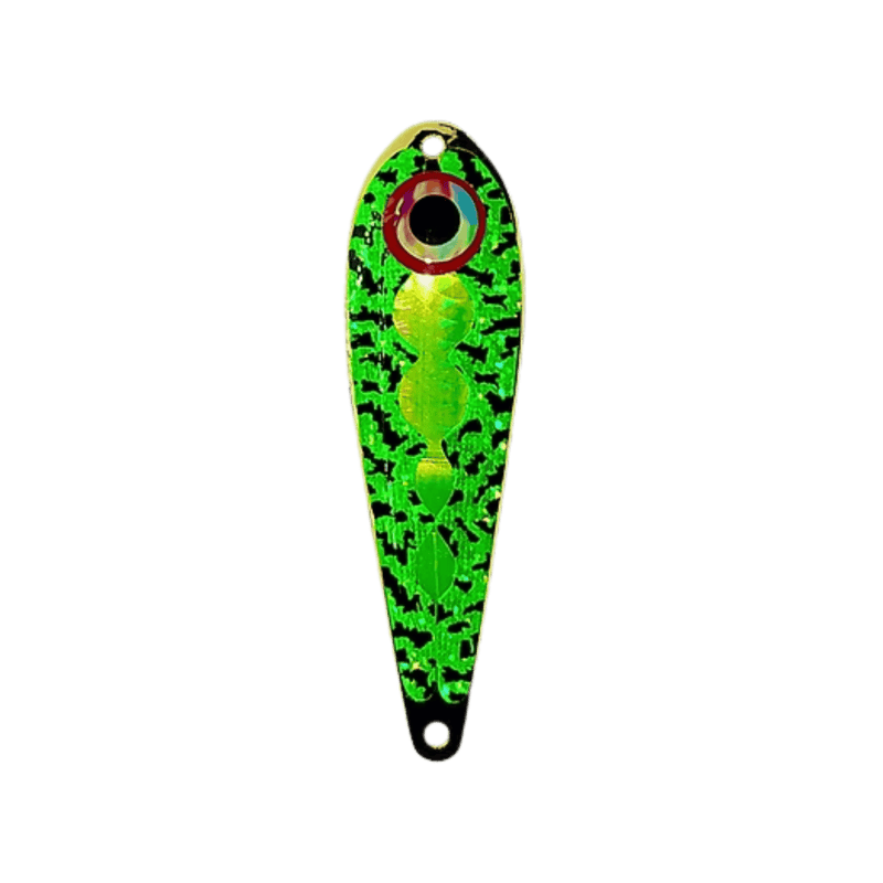 Load image into Gallery viewer, TRIPLE THREAT TROLLING SPOONS Tiger Dew Triple Threat Magnum Spoon
