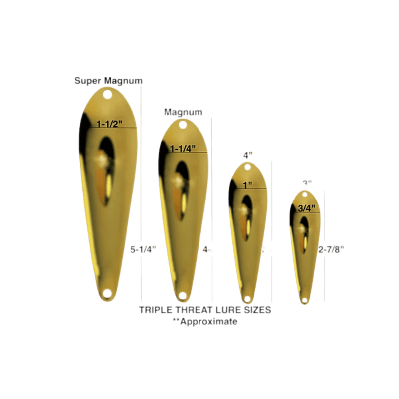 Load image into Gallery viewer, TRIPLE THREAT TROLLING SPOONS Triple Threat Magnum Spoon
