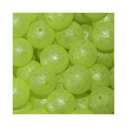 TROUTBEADS STEELHEAD GEAR 8MM / Chartreuse Glow Troutbeads GlowBeadz