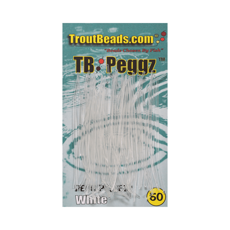 Load image into Gallery viewer, TROUTBEADS STEELHEAD GEAR White TroutBeads TB Peggz
