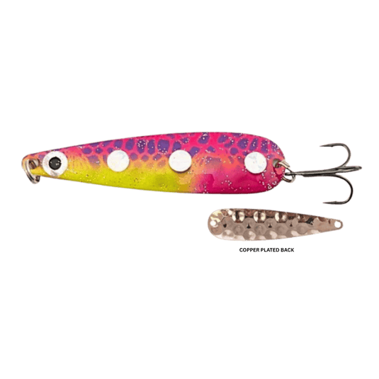 VAN DUTCH TROLLING SPOONS 3.25" / Cherry Lava Lamp Copper Van Dutch The Little Hoser Trolling Spoon