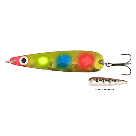 VAN DUTCH TROLLING SPOONS 3.25" / Radioactive Rippler Van Dutch The Little Hoser Trolling Spoon