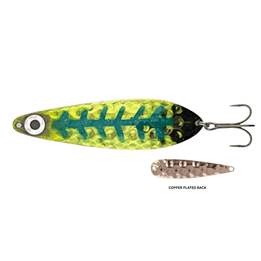 VAN DUTCH TROLLING SPOONS 3.25" / Slime Slayer Copper Van Dutch The Little Hoser Trolling Spoon