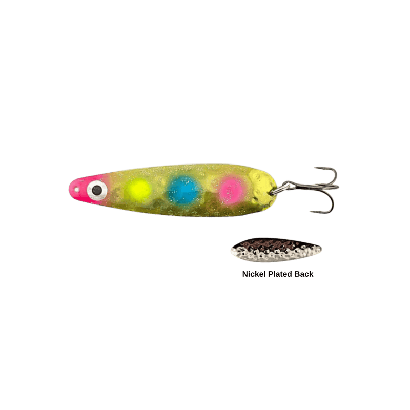 Load image into Gallery viewer, VAN DUTCH TROLLING SPOONS 4" / Radioactive Rippler Van Dutch The Hoser Trolling Spoon
