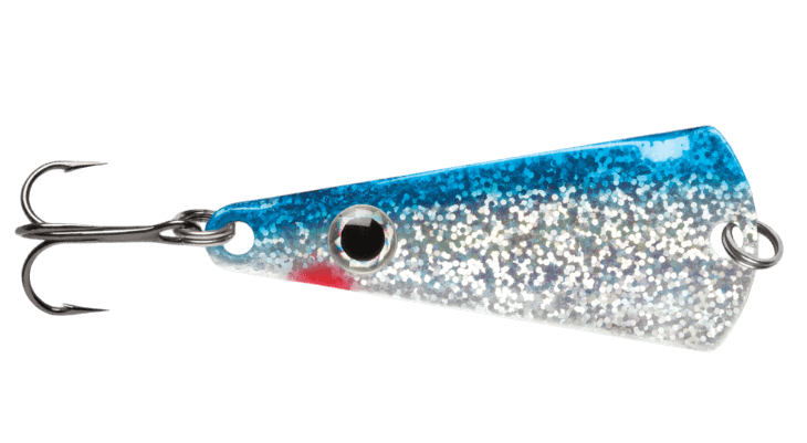 Load image into Gallery viewer, VMC ALL ICE 3-16 / Glow Blue Shiner VMC Tingler Spoon
