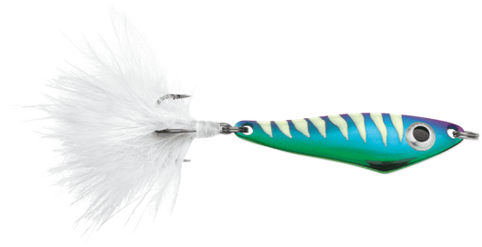 VMC ICE SPOONS 1-16 / Glo Metalic Rainbow VMC Hachet Jigging Spoon