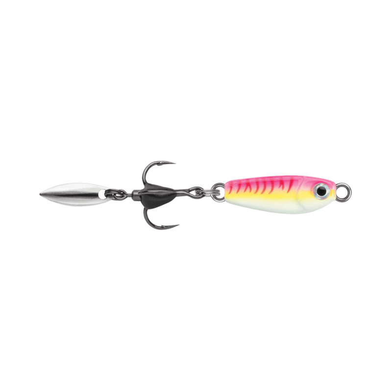 Load image into Gallery viewer, VMC ICE SPOONS 1-8 / Glow Pink Fire UV VMC Bladed Bull Spoon
