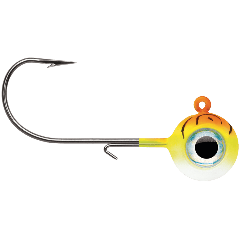 Load image into Gallery viewer, VMC MOON EYE 1-32 / Orange Fire UV VMC Neon Moon Eye Jig
