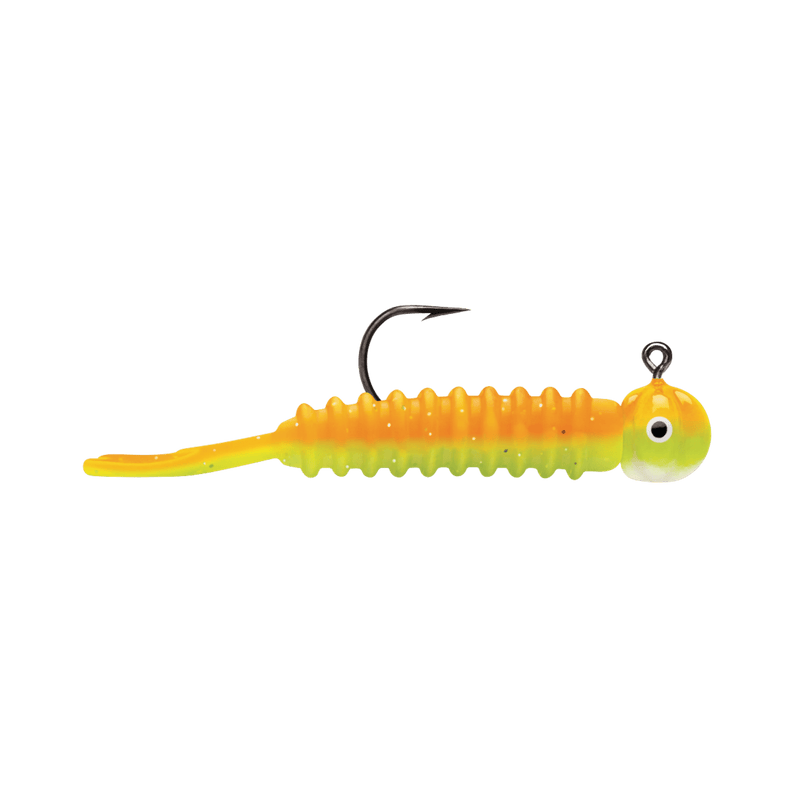Load image into Gallery viewer, VMC PANFISH 1-32 / Orange Chart Glow VMC Luv Bug Jig
