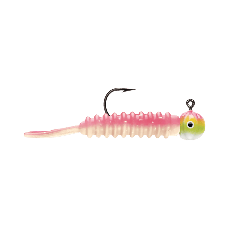 Load image into Gallery viewer, VMC PANFISH 1-32 / Pink Chart Glow VMC Luv Bug Jig
