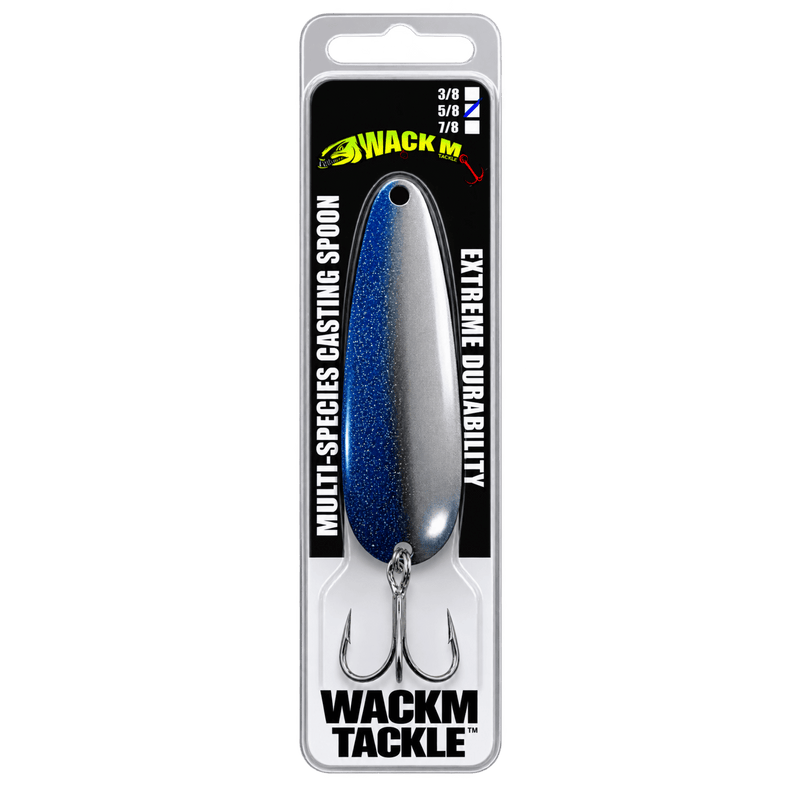 Load image into Gallery viewer, WACKM TKL CASTING SPOONS 5-8 / Blue-Silver WackM Tackle Casting Spoon
