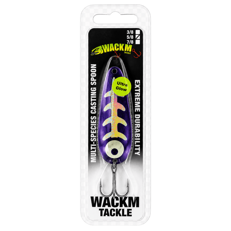 Load image into Gallery viewer, WACKM TKL CASTING SPOONS 5/8 / UG Purp Carbon Cust WackM Tackle Casting Spoon
