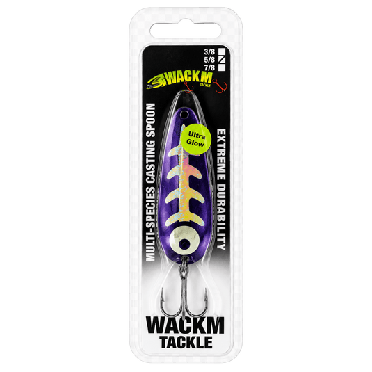 WACKM TKL CASTING SPOONS 5/8 / UG Purp Carbon Cust WackM Tackle Casting Spoon