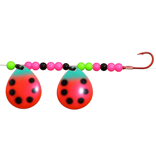 WACKM TKL DOUBLE WORM HARNESS Bloody Melon Wack M Tackle Double Worm Harness