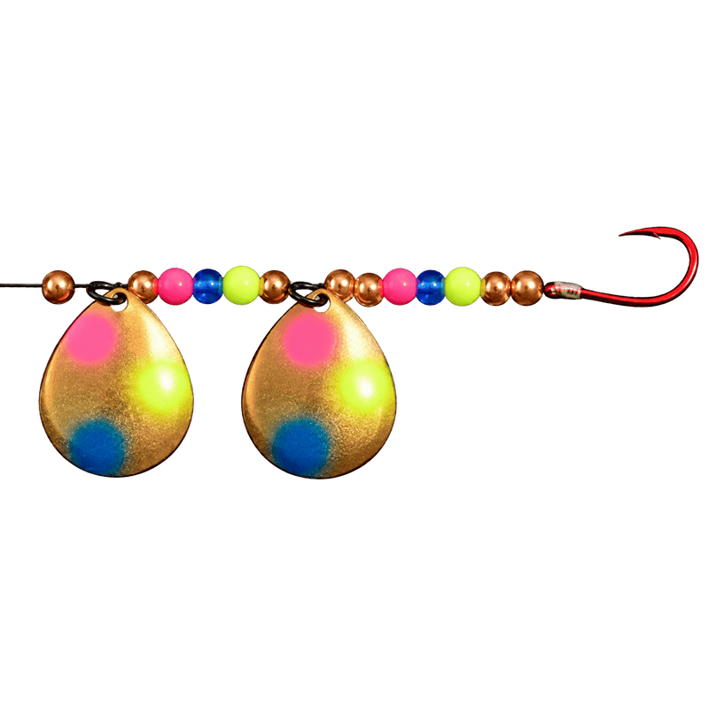 Load image into Gallery viewer, WACKM TKL DOUBLE WORM HARNESS Copper Wonderbread Wack M Tackle Double Worm Harness
