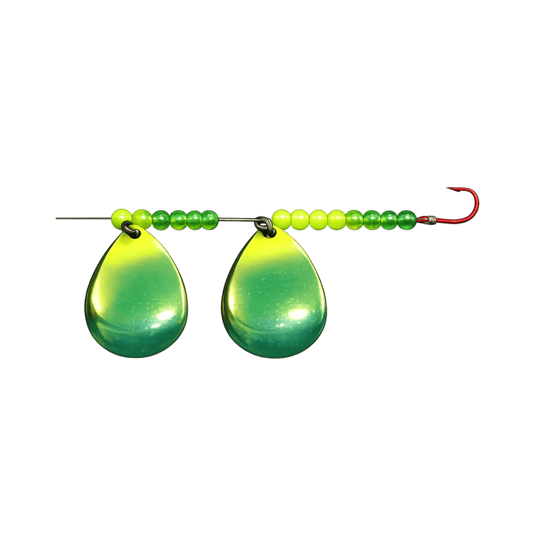 Load image into Gallery viewer, WACKM TKL DOUBLE WORM HARNESS Emerald Wack M Tackle Double Worm Harness
