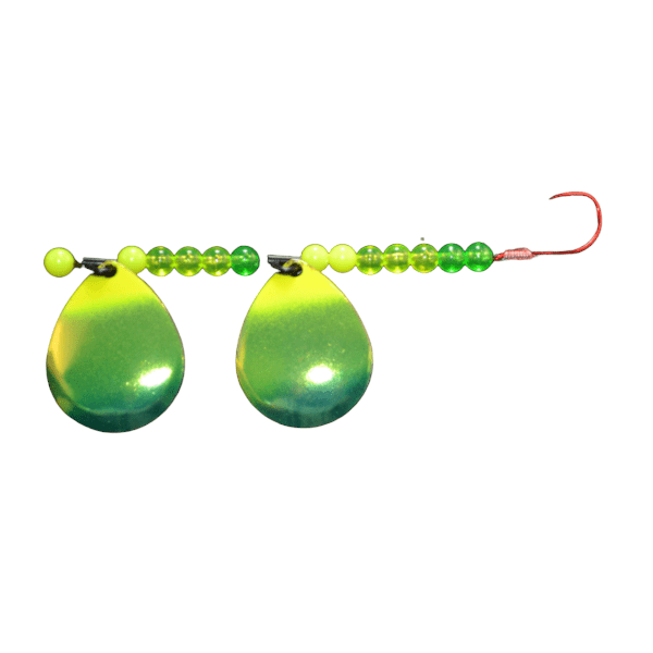 Load image into Gallery viewer, WACKM TKL DOUBLE WORM HARNESS / EMERALD / FISHING WORLD / CANADA
