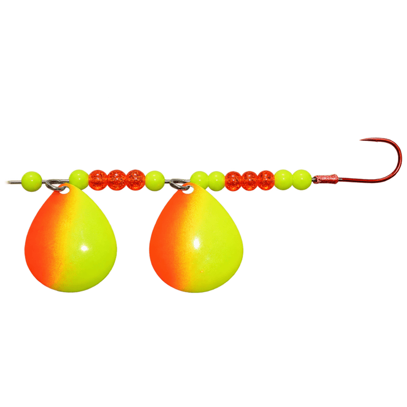 Load image into Gallery viewer, WACKM TKL DOUBLE WORM HARNESS Fireball Wack M Tackle Double Worm Harness
