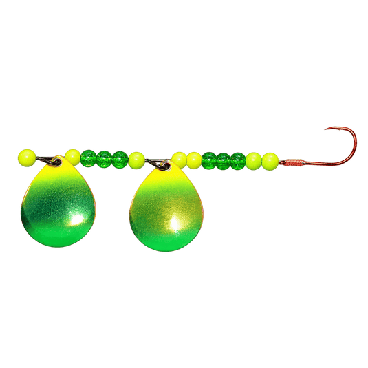 WACKM TKL DOUBLE WORM HARNESS Key Lime Wack M Tackle Double Worm Harness
