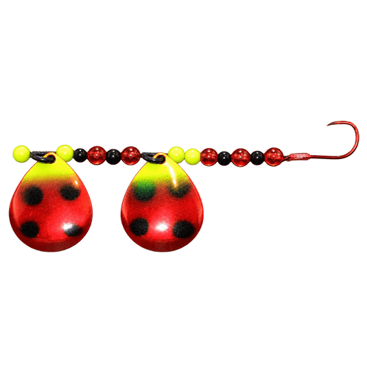 WACKM TKL DOUBLE WORM HARNESS Lady Bug Wack M Tackle Double Worm Harness