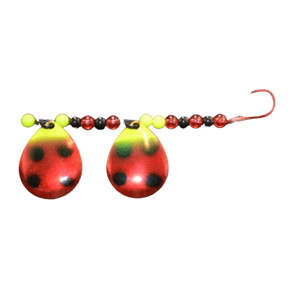 Load image into Gallery viewer, WACKM TKL DOUBLE WORM HARNESS / LADY BUG / FISHING WORLD / CANADA
