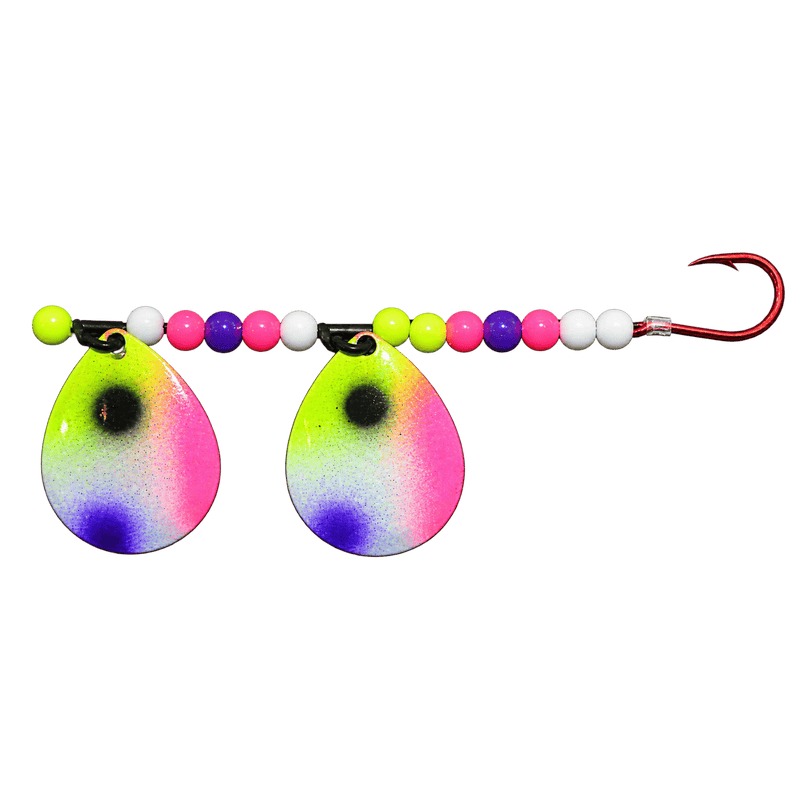 Load image into Gallery viewer, WACKM TKL DOUBLE WORM HARNESS Pink Panties Wack M Tackle Double Worm Harness
