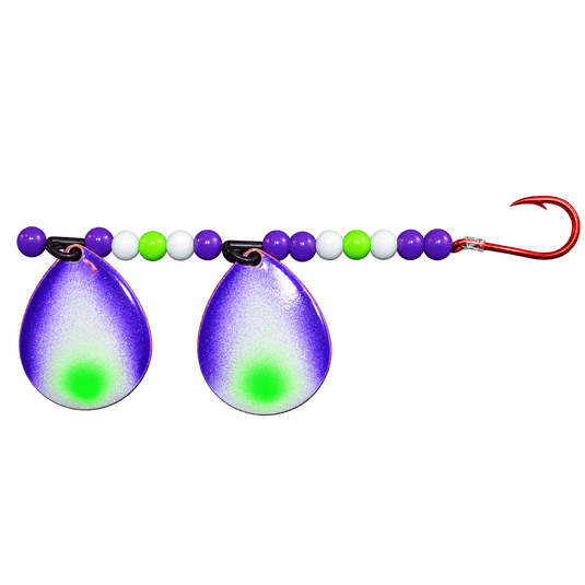 WACKM TKL DOUBLE WORM HARNESS Purple Haze Wack M Tackle Double Worm Harness