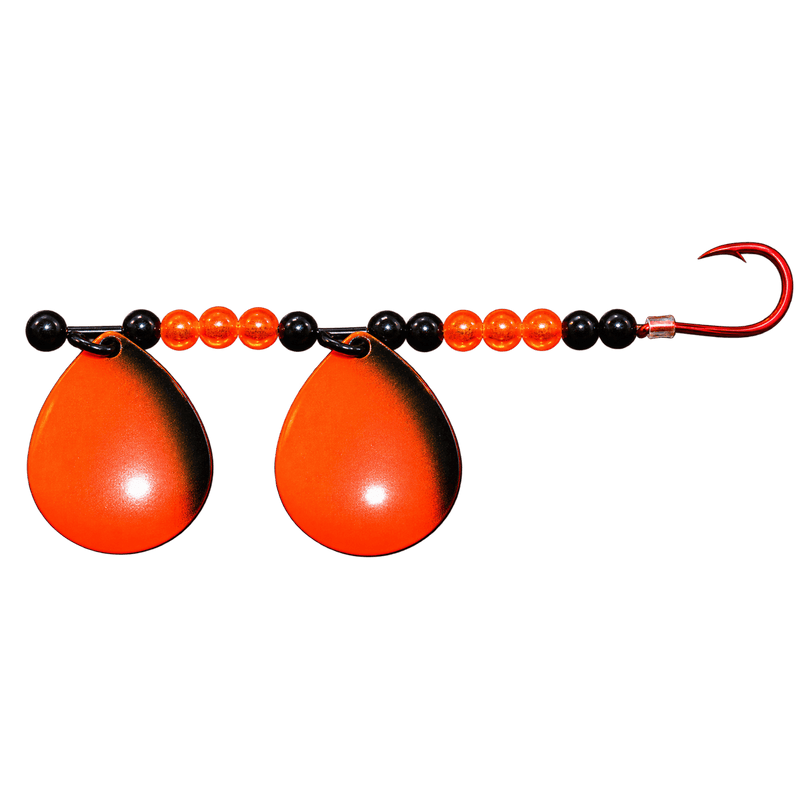 Load image into Gallery viewer, WACKM TKL DOUBLE WORM HARNESS Rotten Orange Wack M Tackle Double Worm Harness
