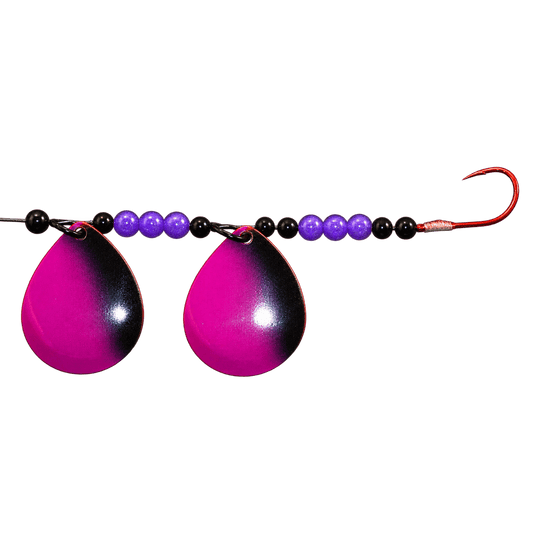 WACKM TKL DOUBLE WORM HARNESS Rotton Plum Wack M Tackle Double Worm Harness