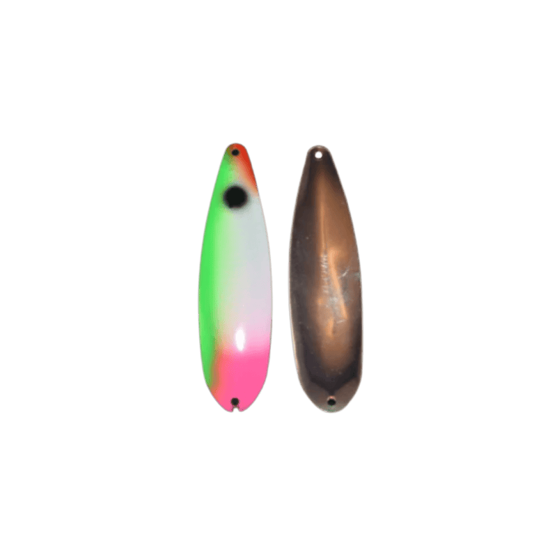 Load image into Gallery viewer, WACKM TKL TROLLING SPOONS White Demon Wack M Tackle Custom Mag Spoon
