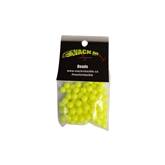 WACKM TKL WORM HARNESS Chartreuse Wack M Tackle 6mm Beads